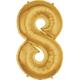 50in Gold Number Balloon (8)